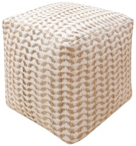 Biało-beżowy puf Vapi – House Nordic