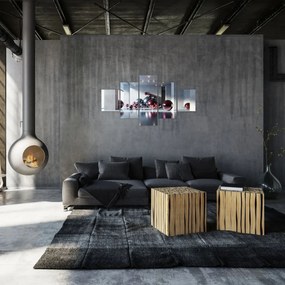 Obraz - 3D przestrzeń z kulami II. (125x70 cm)