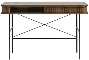 Biurko w dekorze dębu 60x120 cm Nola – Unique Furniture