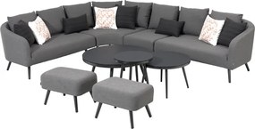 Doppler MELIA LIKA-TEX® ogrodowy zestaw wypoczynkowy szary