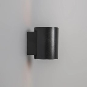 Lampa ścienna czarna ze złotym okrągłym kloszem - Sola Nowoczesny Oswietlenie wewnetrzne