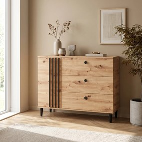 Komoda ARTIANO 120 cm do Salonu Sypialni Dąb artisan