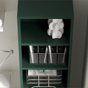 Regał na książki MARIO, 500 x 1800 x 350 mm, Modern: butelkowa zieleń