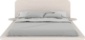 Łóżko lewitujące bukowe JAPANDIC / 180x200, kolor biały