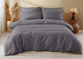 PrzytulneMieszkanie.pl PrzytulneMieszkanie.pl Bawełniana pościel DENYX szara Rozmiar pościeli: 2 szt 70 x 90 cm | 200 x 220 cm
