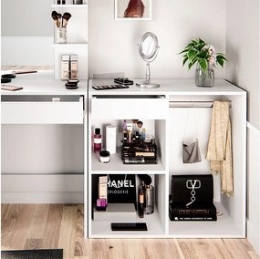 Komoda na stół toaletowy biały 80.1x40x75 isabelle