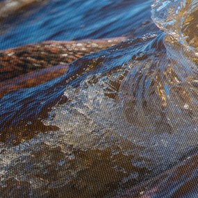 Szczegółowy obraz - woda między kamieniami (170x50 cm)