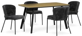 Zestaw krzeseł do jadalni Bouclé CT-W1077 GREY2, 4szt.
