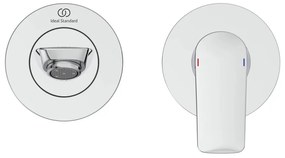 Umywalkowa bateria podtynkowa w kolorze srebra z połyskiem Connect Air – Ideal Standard