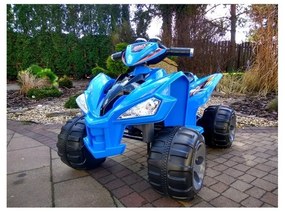 Quad na akumulator duże koła niebieski
