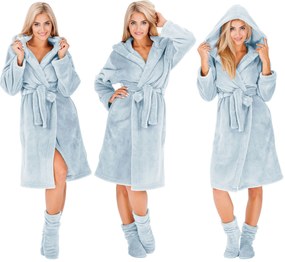 Szlafrok damski Nancy L.Blue + skarpety  S/M
