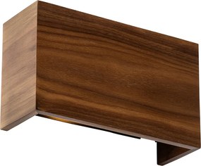 Inteligentna lampa ścienna z drewna orzechowego 24 cm w tym Wi-Fi G9 - Otan