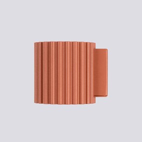 Kinkiet AURA ochra czerwona G9 ryflowany  SOLLUX  LIGHTING