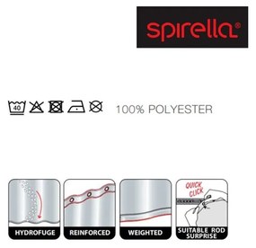 Zasłona prysznicowa 180x200 cm Tropic – Spirella
