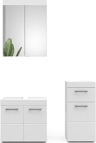 Zestaw mebli łazienkowych biały 60x34x56 luna