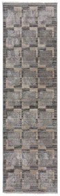 Szary/beżowy chodnik 66x240 cm Evelyn Blocks – Flair Rugs