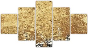 Obraz - Złota struktura N⁰3 (125x70 cm)