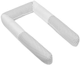 Bellatex Mantinet do łóżeczka cylindrycznyProstokąty szary, 240 cm