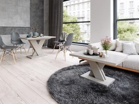 Nowoczesna ława do salonu Dixon 120x60, kaszmir