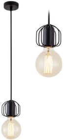 Lampa Sufitowa Wisząca Pojedyncza Loft APP591-1CP Czarna