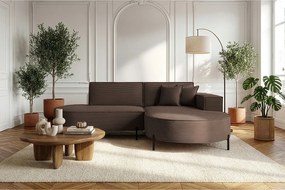 Narożnik Parma Studio Hills, tkanina Poso, prawy, brązowy (06)