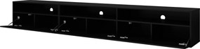 Szafka RTV uniwersalna ATENEO 270 cm do Salonu pod Telewizor - Czarny