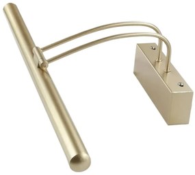 Złoty satynowy regulowany kinkiet LED - D182 W8-H36