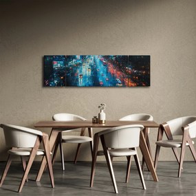 Obraz - Duże miasto, obraz olejny (170x50 cm)