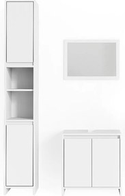 Zestaw mebli łazienkowych biały 58x33x60 emma