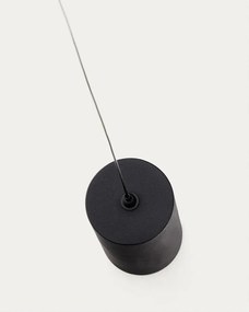 Czarna lampa stojąca LED ze ściemniaczem (wysokość 339 cm) Orey – Kave Home