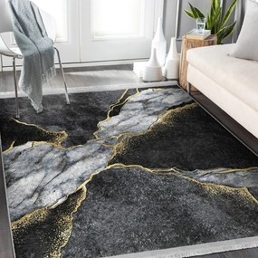 Czarny chodnik 80x200 cm – Mila Home