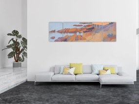 Obraz - Henri Edmond Cross, Calanque des Antibois, reprodukcje (170x50 cm)