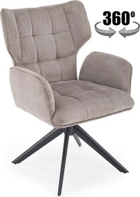 Obrotowe krzesło do jadalni z podłokietnikami K601 Halmar