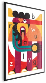 Plakat Sztuka designu 60x90 cm z ramą czarną z marginesem ARTGEIST B