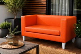 Sofa Monaco : Kolor nogi - Biała, Kolor tkaniny - EKO-SKÓRA - 20D, Typ tkaniny - Eko-skóra , Wysokość nogi - 15 cm