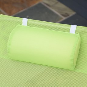 Outsunny Składany Leżak Ogrodowy Zielony Komfort i Styl 182x56x28cm | Aosom PL
