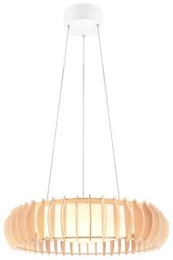 Biało-naturalna lampa wisząca LED ø 60 cm Monte – Trio