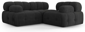 Czarna sofa 288 cm Ferento – Cosmopolitan Design