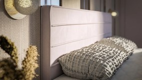 Łóżko kontynentalne DANETTI 160x200 zielone velvet z pojemnikiem LAVERTO