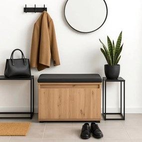 Stylowa szafka na buty z siedziskiem 80 cm Z8-P09
