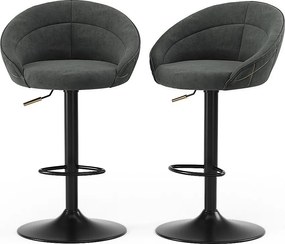 Stołek barowy antracyt 58.5x105x84.5 goldamo