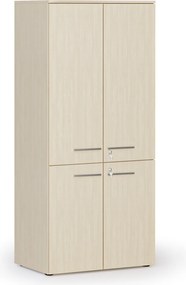 Szafa biurowa pół-drzwi PRIMO WOOD, 800 x 500 x 1781 mm, brzoza