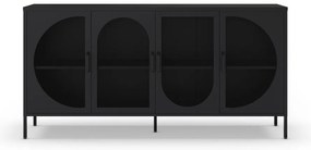 Czarna komoda 160x90 cm Tayra – Marckeric