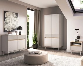 Szafa DUMI 01 4D kaszmirowa/dąb cremona ML MEBLE