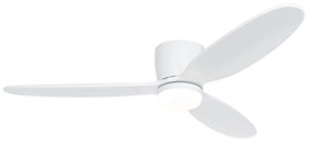 Inteligentny Wentylator sufitowy z lampą biały 132 cm z LED z możliwością ściemniania i pilotem - SofioDesignerski Oswietlenie wewnetrzne