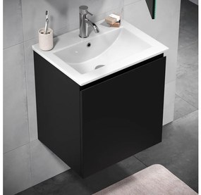 Szafka łazienkowa z umywalką KENWOOD 51 cm czarna