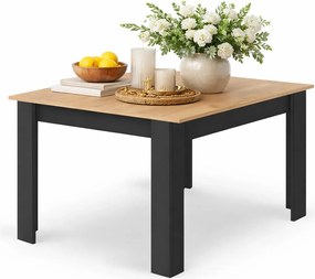 Stół prostokątny w stylu skandynawskim dąb artisan + czarny R0-M71