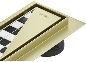 Mexen Flat M13 odpływ liniowy 2w1 100 cm, złoty szczotkowany - 1A10100-15