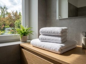 Ręcznik kąpielowy NORIELLE 70x140 cm biały, 100% bawełna