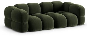 Zielona aksamitna sofa 250 cm Loretto – Cosmopolitan Design